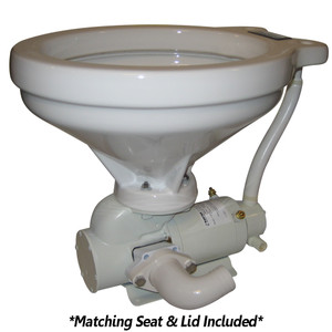 Raritan Crown Head™ Hi-Boy - White - Household Style - 90° Discharge - 12v Raritan Crown Head™ Hi-Boy - White - Household Style - 90° Discharge - 12v