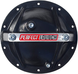 Proform 66668 Black Aluminum Differential Cover with Perfect Launch Logo and Bearing Cap Stabilizer Bolts for GM