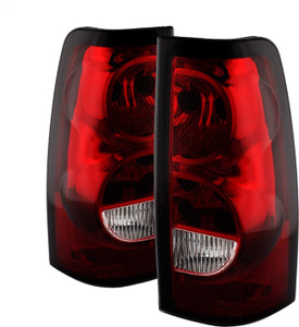 Xtune ALT-JH-CS03-OE-RC Chevy Silverado Tail Light Red Clear