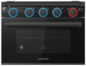 Furrion F1S17L03A-BL 2-in-1 Gas Range Oven with 3-Burner Cooktop for RV, 17", Black