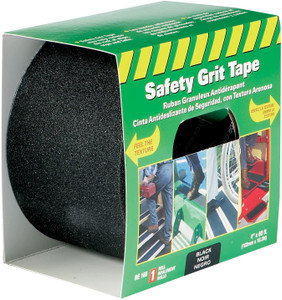 Incom RE160 4" X 60' Black Gator Grip Anti Slip Safety Grit Tape Incom RE160 4" X 60' Black Gator Grip Anti Slip Safety Grit Tape