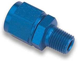 Earl's 916104 Blue Anodized Aluminum Straight -4AN Swivel to 1/8" Male NPT Adapter Earl's 916104 Blue Anodized Aluminum Straight -4AN Swivel to 1/8" Male NPT Adapter