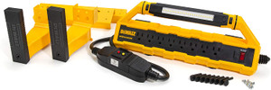 DEWALT DXSTA151PS 15-Amp GFCI Power Station with Detachable Work Light and Cord Minder Kit