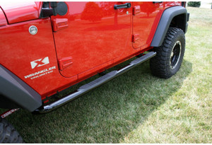 Rugged Ridge 11590.06 Black 3" Round Side Tube Step - Pair