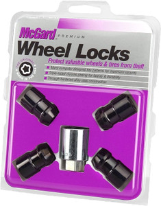 McGard 24026 Chrome/Black Cone Seat Wheel Locks, M12 x 1.5 Thread Size, Set of 4 McGard 24026 Chrome/Black Cone Seat Wheel Locks, M12 x 1.5 Thread Size, Set of 4