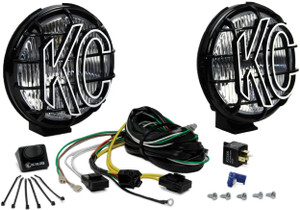 KC Hilites 152 Apollo Pro 6" 100W Round Fog Light Kit with Polymax Housing - Pair Fog Pair