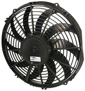 Spal 30101522 Puller Fan (12" Medium Profile ; Curved Blade; for Use W/ 25Amp Fuse at 13V), 1 Pack