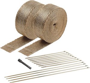 Design Engineering 010095 Titanium Heat Wrap Kit with LR Technology, (2) 2" x 50' Rolls, 12 Ties, and Locking Tie Tool Design Engineering 010095 Titanium Heat Wrap Kit with LR Technology, (2) 2" x 50' Rolls, 12 Ties, and Locking Tie Tool