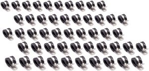 Allstar Performance ALL18302-50 Line Clamp, Aluminum 3/8in 50 Pack