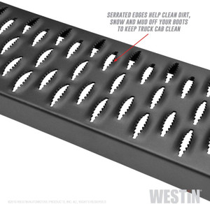 Westin Textured Black Grate Steps Running Boards Textured Black Running Boards 79 inches Westin Textured Black Grate Steps Running Boards Textured Black Running Boards 79 inches