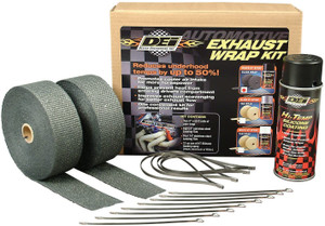 Design Engineering 010110 Exhaust/Header Wrap Kit with Hi-Temp Silicone Coating Spray, Black Black Spray Design Engineering 010110 Exhaust/Header Wrap Kit with Hi-Temp Silicone Coating Spray, Black Black Spray