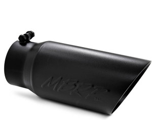 MBRP T5053BLK 12" Black Finish Dual Wall Angled Exhaust Tip