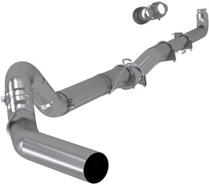 MBRP S60200PLM Aluminum Down Pipe Back, Single Side (No Muffler) for Chevy/GMC Diesel