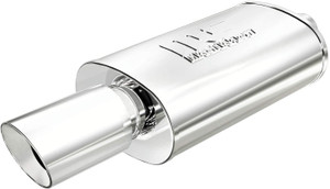 Magnaflow 14829 Street Series Polished Stainless Steel Oval Muffler with Tip Magnaflow 14829 Street Series Polished Stainless Steel Oval Muffler with Tip