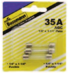 Buss Fuses BP/AGC-15-RP 15 Amp Card-Mfg# BP/AGC-15-RP - Sold As 30 Units (CD/5)