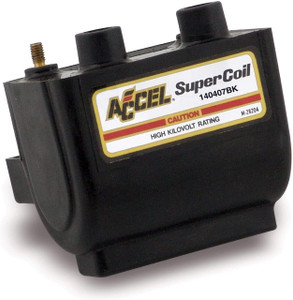 ACCEL ACC 140407BK Dual Fire Black Super Coil One Size Black