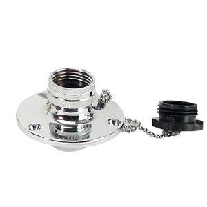 Whitecap C.P. Brass Inlet 2-3/4" Base 1-1/2" Depth Whitecap C.P. Brass Inlet 2-3/4" Base 1-1/2" Depth