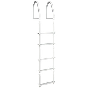 Dock Edge Fixed 5 Step Ladder Bight White Galvalume Dock Edge Fixed 5 Step Ladder Bight White Galvalume