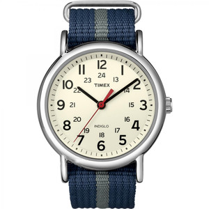 Timex Weekender® Slip-Thru Watch - Navy/Grey Timex Weekender® Slip-Thru Watch - Navy/Grey