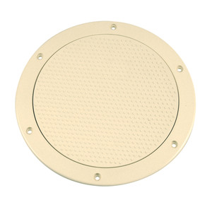 Beckson 6" Non-Skid Screw-Out Deck Plate - Beige Beckson 6" Non-Skid Screw-Out Deck Plate - Beige