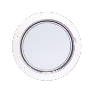Beckson 6" Clear Center Pry-Out Deck Plate - White Beckson 6" Clear Center Pry-Out Deck Plate - White