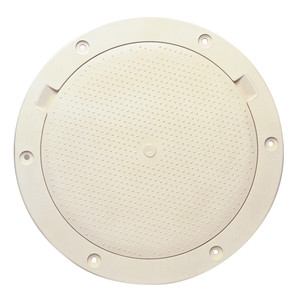 Beckson 8" Non-Skid Pry-Out Deck Plate - Beige Beckson 8" Non-Skid Pry-Out Deck Plate - Beige
