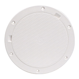 Beckson 8" Non-Skid Pry-Out Deck Plate - White Beckson 8" Non-Skid Pry-Out Deck Plate - White