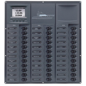 BEP Cruiser Series DC Circuit Breaker Panel w/Digital Meters 36SP DC12V BEP Cruiser Series DC Circuit Breaker Panel w/Digital Meters 36SP DC12V