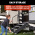 Lippert Solid Step Entry Assist Handrail for 5th Wheel RVs, Travel Trailers and Motorhomes