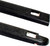 Wade 72-31101 Truck Bed Rail Caps Black Ribbed Finish with Stake Holes for 1999-2007 GMC Sierra 1500 2500 3500 (Classic only) with 8ft Bed (Set of 2)