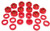 Prothane 1-105 Red Body Mount Bushing Kit for CJ5, CJ7, CJ8, YJ and TJ - 22 Piece