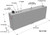 RDS 71083 57" Length x 9.5" Width x 20" Height Rectangular Auxiliary/Transfer Fuel Tank - 45 Gallon Capacity