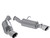 MBRP S7200AL Aluminized Dual Muffler Split Rear Axle Back Exhaust System Aluminized Steel MBRP S7200AL Aluminized Dual Muffler Split Rear Axle Back Exhaust System Aluminized Steel