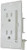 Valterra Diamond Group by DG15TVP Decor Receptacle with Cover - 15A, 125V, White Valterra Diamond Group by DG15TVP Decor Receptacle with Cover - 15A, 125V, White