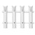 TACO 4-Rod Poly Rod Rack - White