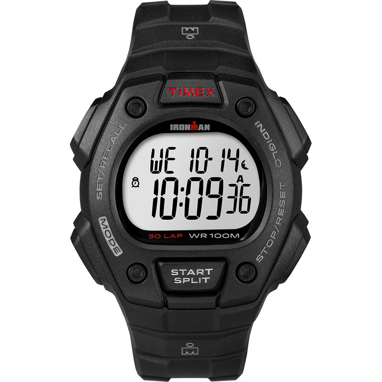 Timex IRONMAN® Classic 30 Lap Full-Size Watch - Black/Red