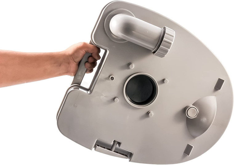 Camco 41545 Premium Portable Travel Toilet With Three Directional Flush And Swivel Dumping Elbow, Designed for Camping, RV, Boating And Other Recreational Activites (5.3 gallon), White 5.3 Gallon Premium