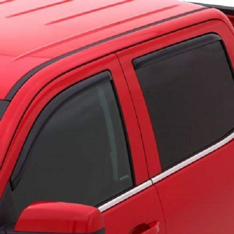 Auto Ventshade 194768 In-Channel Ventvisor, 2016 through 2018 Toyota Tacoma Crew Cab, 4pc Set