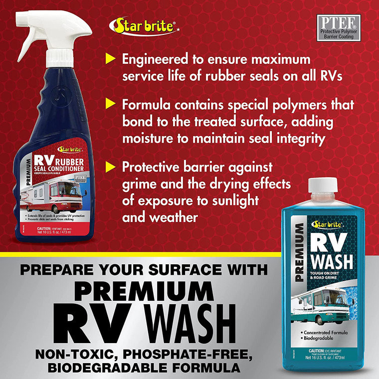 Star brite 76116 76116 Premium RV Rubber Seal Conditioner - 16 oz.