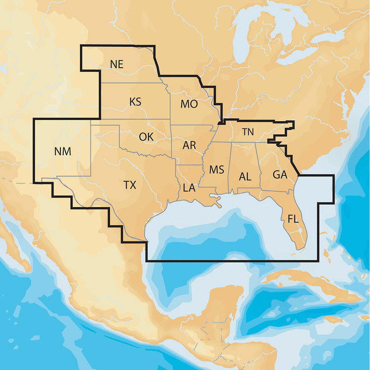 Navionics Navionics+ Regions - South -  Preloaded MSD Format