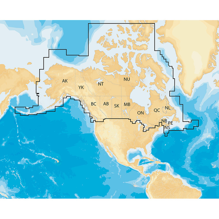 Navionics Navionics+ Regions - Canada & Alaska - Preloaded MSD Format