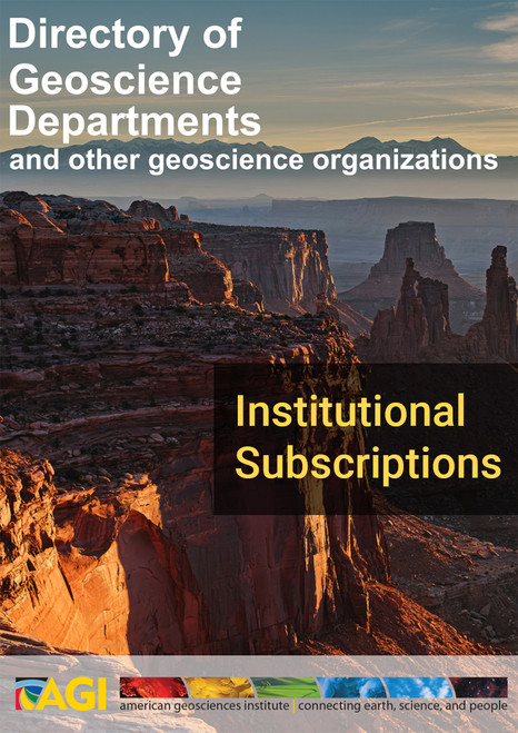 Directory of Geoscience Departments Institutional Subscription
