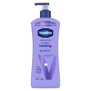 Vaseline Intensive Care Calm Healing Lotion with Lavender for Soothing Dry Skin, 20.3 Oz