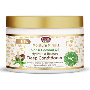 Africa's Pride Moisture Miracle Aloe & Coconut Deep Conditioner, Intense Moisture Repair, 12 Oz Africa's Pride Moisture Miracle Aloe & Coconut Deep Conditioner, Intense Moisture Repair, 12 Oz