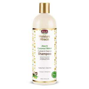 Africa's Pride Moisture Miracle Aloe & Coconut Shampoo, Nourishing Cleanser, 12 Oz