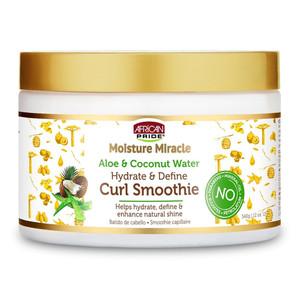 Africa's Pride Moisture Miracle Aloe & Coconut Curl Smoothie, Define & Moisturize, 12 Oz Africa's Pride Moisture Miracle Aloe & Coconut Curl Smoothie, Define & Moisturize, 12 Oz