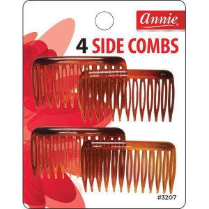 Annie #3207 Side Comb Assorted 4-Pack Annie #3207 Side Comb Assorted 4-Pack