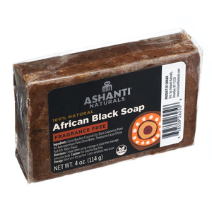 Ashanti Naturals 100% Black Soap Bar Fragrance Free for Men, 4 oz Ashanti Naturals 100% Black Soap Bar Fragrance Free for Men, 4 oz