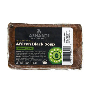 Ashanti Naturals 100% Black Soap Bar Lemon for Men, 4 oz Ashanti Naturals 100% Black Soap Bar Lemon for Men, 4 oz