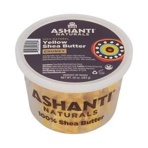 Ashanti Naturals 100% Chunky Yellow Shea Butter for Men, 10 oz